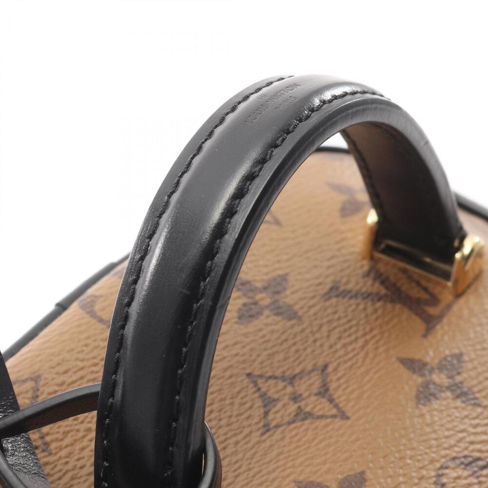 Louis Vuitton Vanity NV Handbag Canvas Leather Monogram Reverse Brown Black - Picture 5 of 7